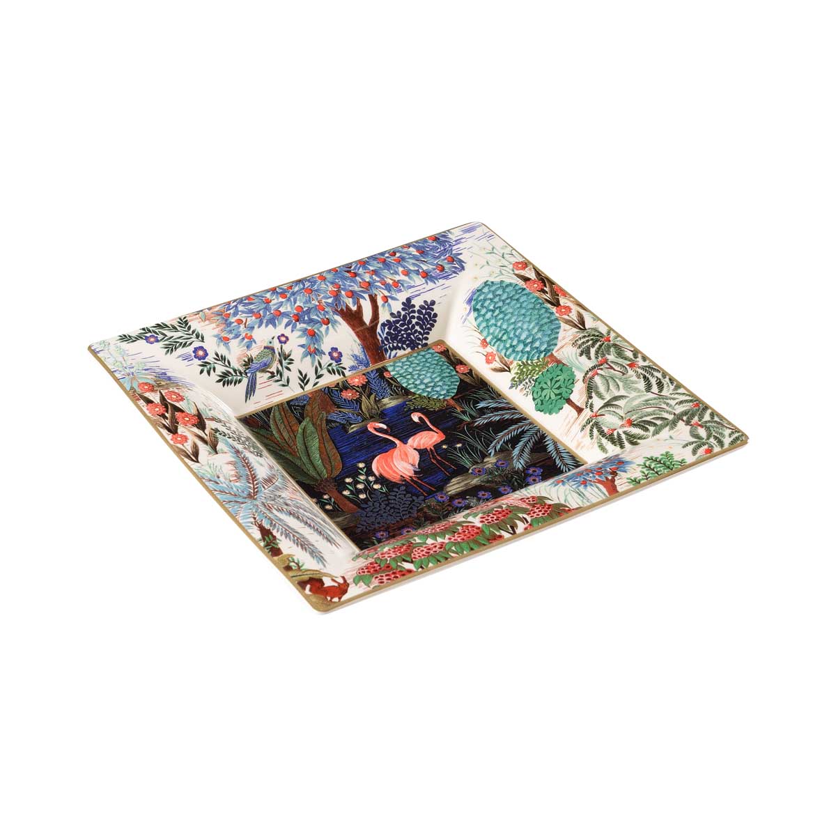 Блюдо квадратное Gien Le Jardin Du Palais 22x22см