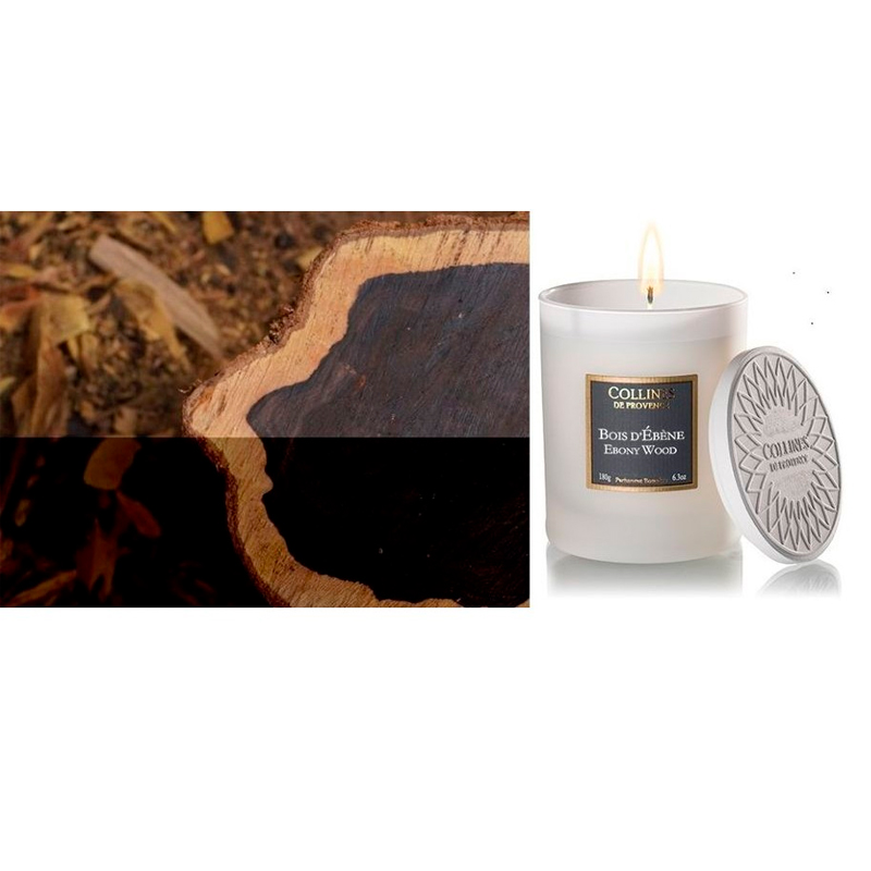 Свеча ароматическая Collines de Provence Les naturelles Oriental Wood 180г
