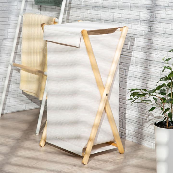 Корзина для белья 45л Casy Home Лен 30x25x60см