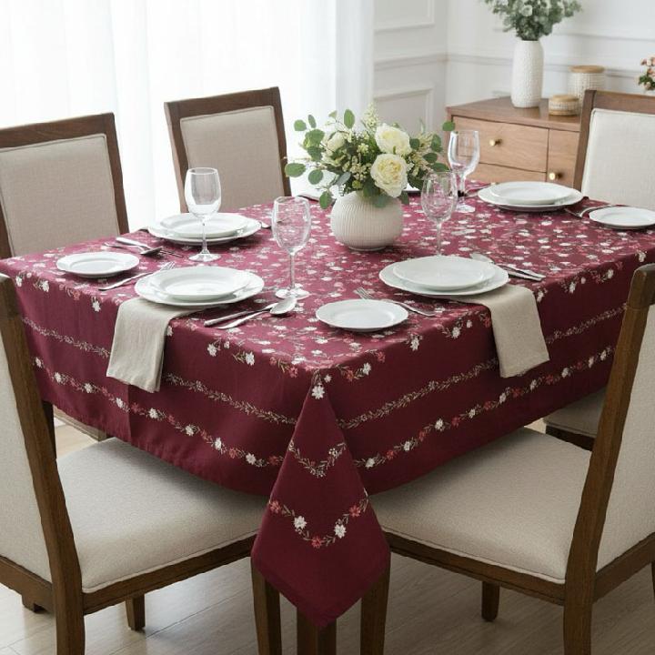 Скатерть Pappel Red Fantasy 160x130см