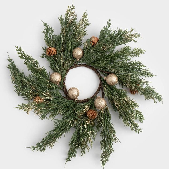 Венок декоративный Anna Lafarg Сказочный Город Золотые шары