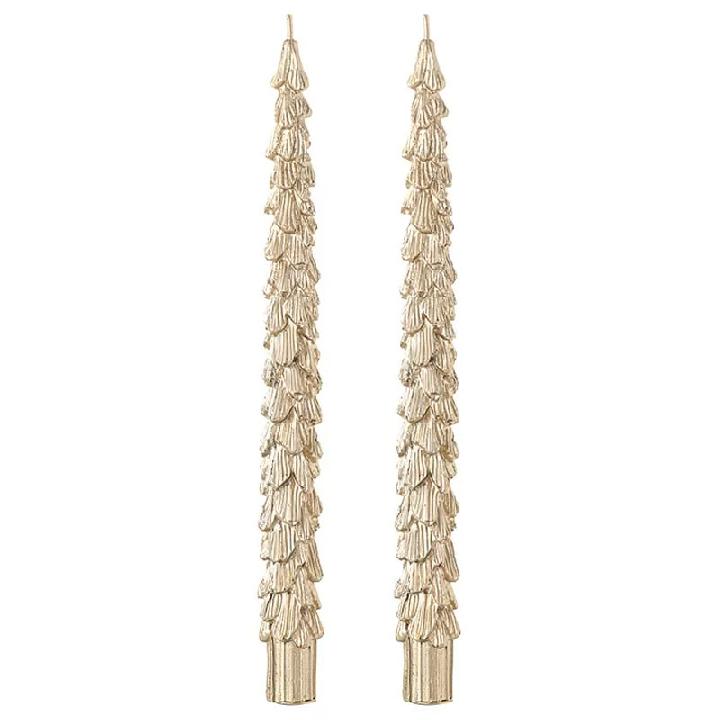 Набор свечей Tkano New Year Essential 2шт, золотой