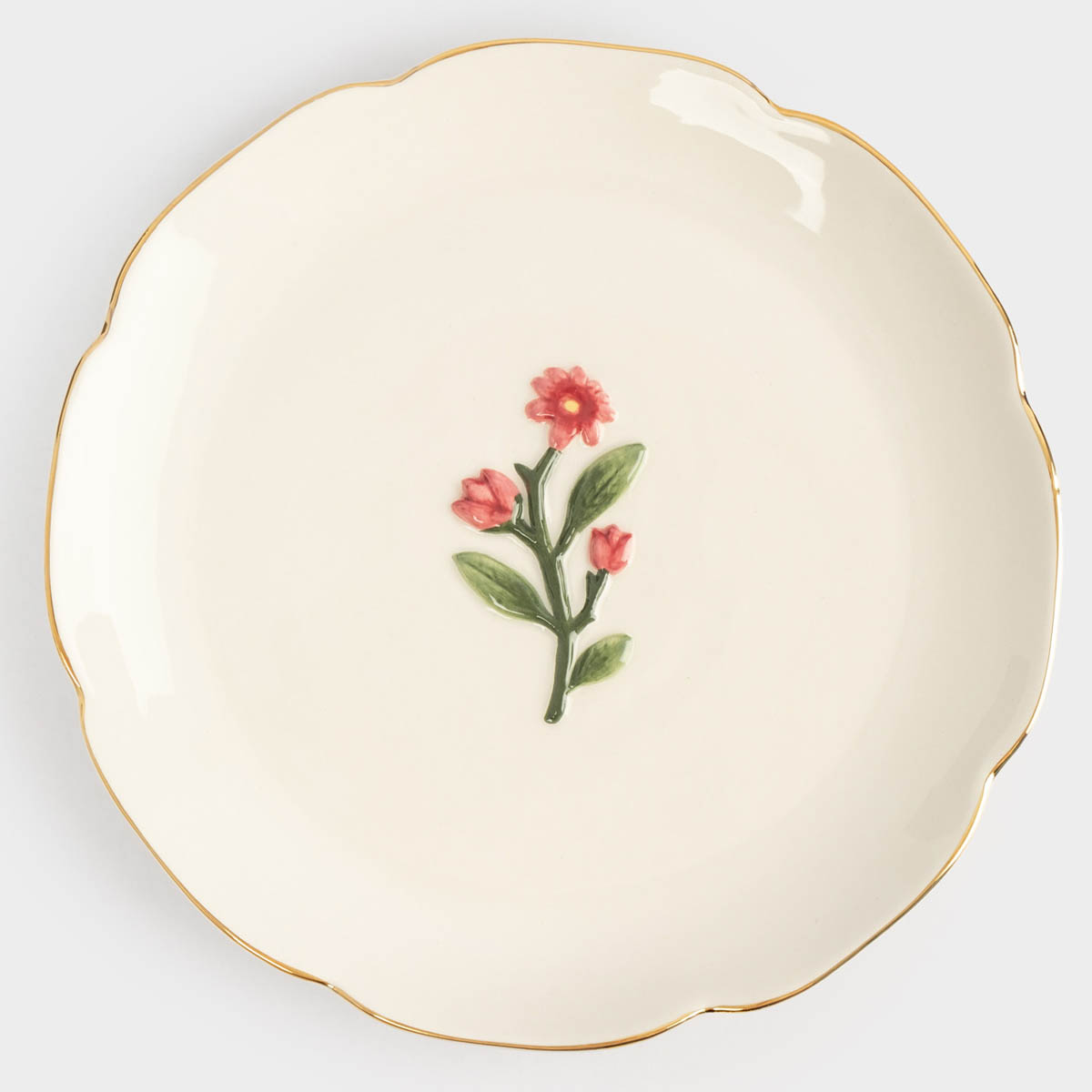 Тарелка десертная Anna Lafarg Сиреневое Утро Фиолетовые цветы