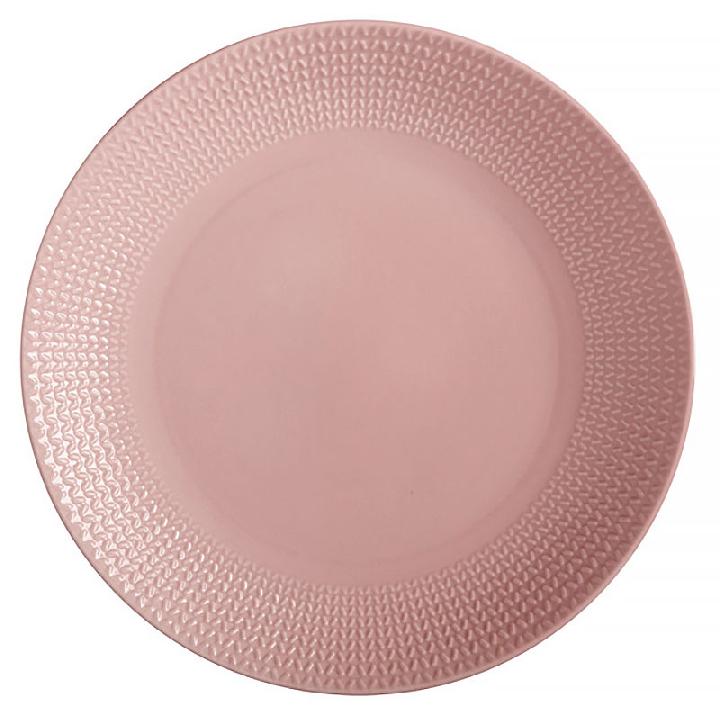 Тарелка обеденная Casa Domani Corallo, цвет розовый