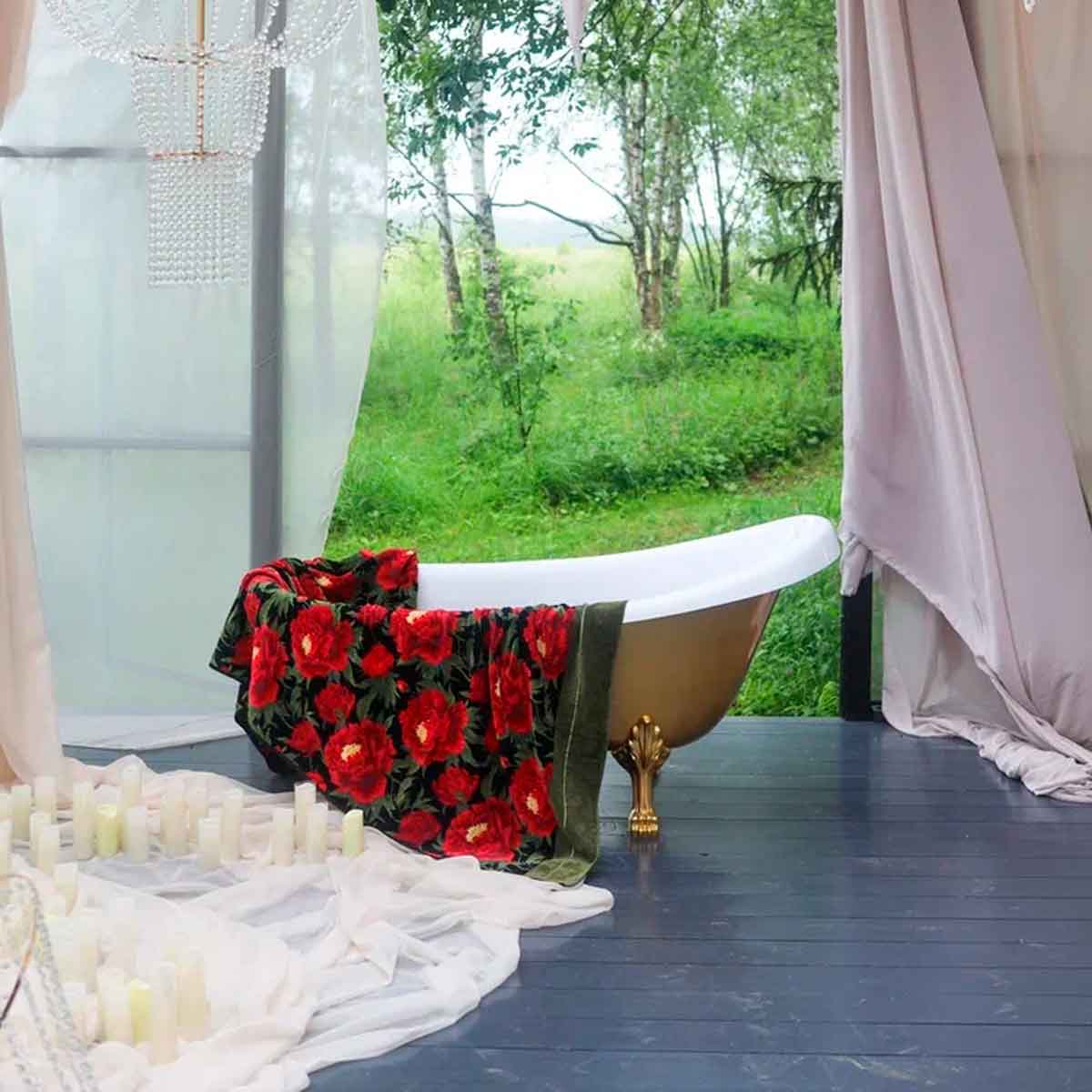 Полотенце Feiler Isabella 37x50см, цвет зеленый лес
