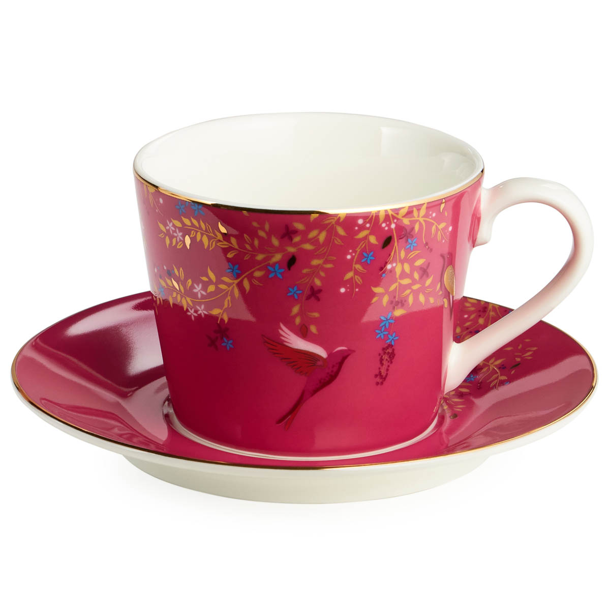 Чайный набор Lefard Golden Birds 220мл, 4 предмета на 2 персоны