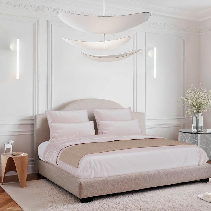 Комплект постельного белья семейный Mollen Premier, пудровый