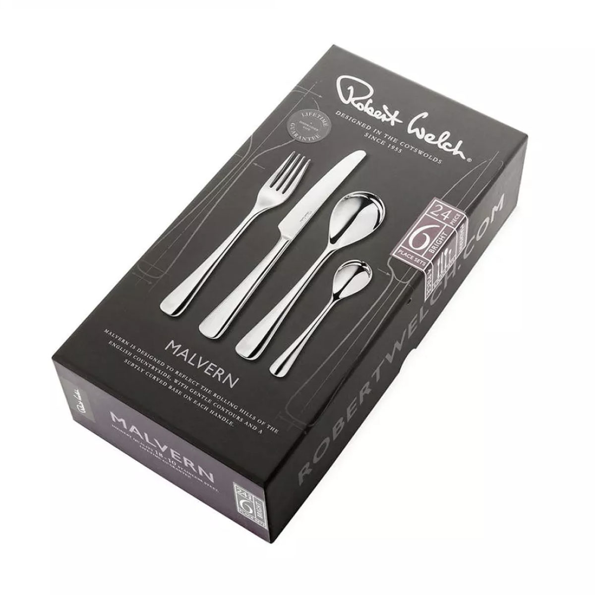 Набор столовых приборов Robert Welch Malvern Bright, 6 персон 24 предмета