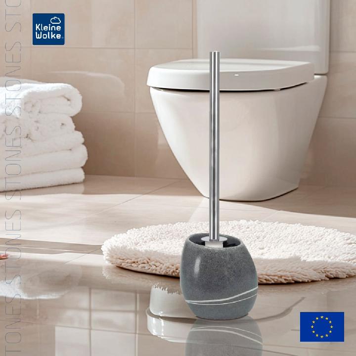 Ерш с подставкой Kleine Wolke Stones, серый