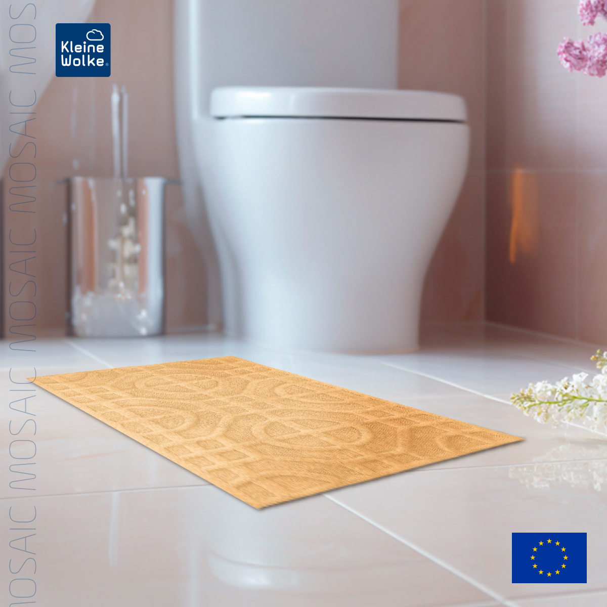 Коврик для ванной комнаты Kleine Wolke Mosaic Yellow