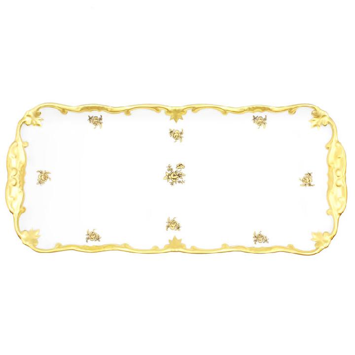 Рулетница Weimar Porzellan Роза Золотая 36см