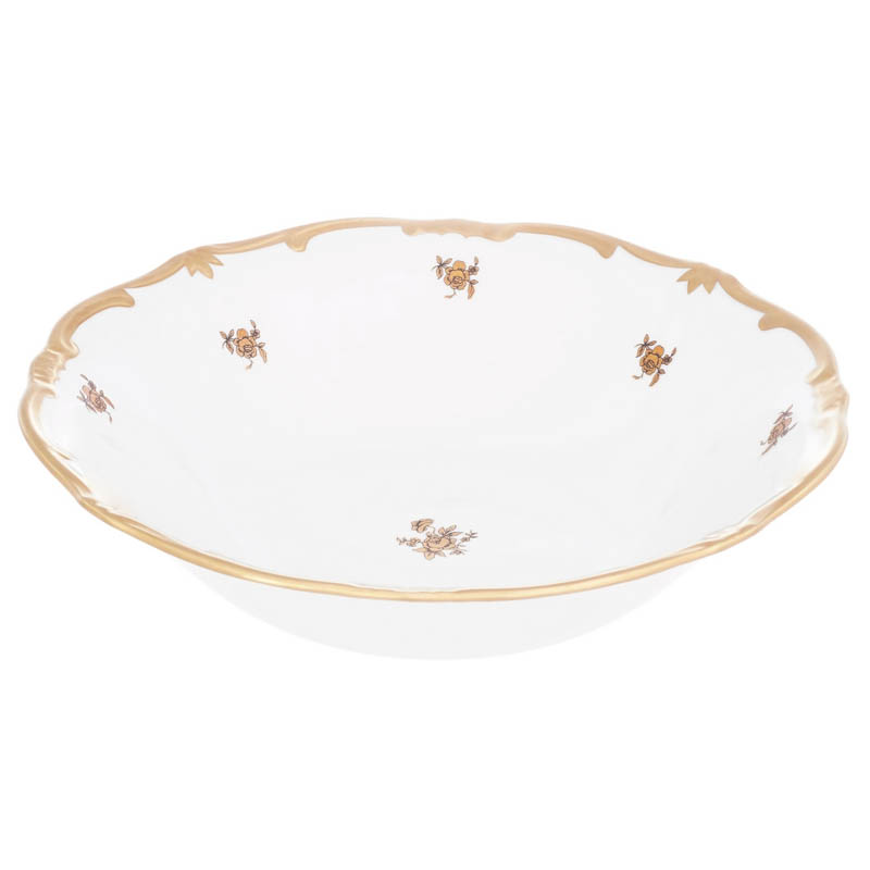 Салатник Weimar Porzellan Роза Золотая