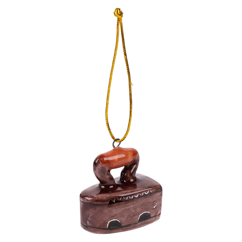 Елочная игрушка Ярославская Керамическая Мануфактура Ретроштучки. Утюг