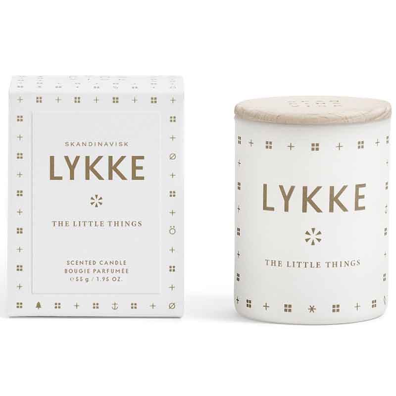 

Свеча ароматическая Skandinavisk LYKKE, 55гр, Белый