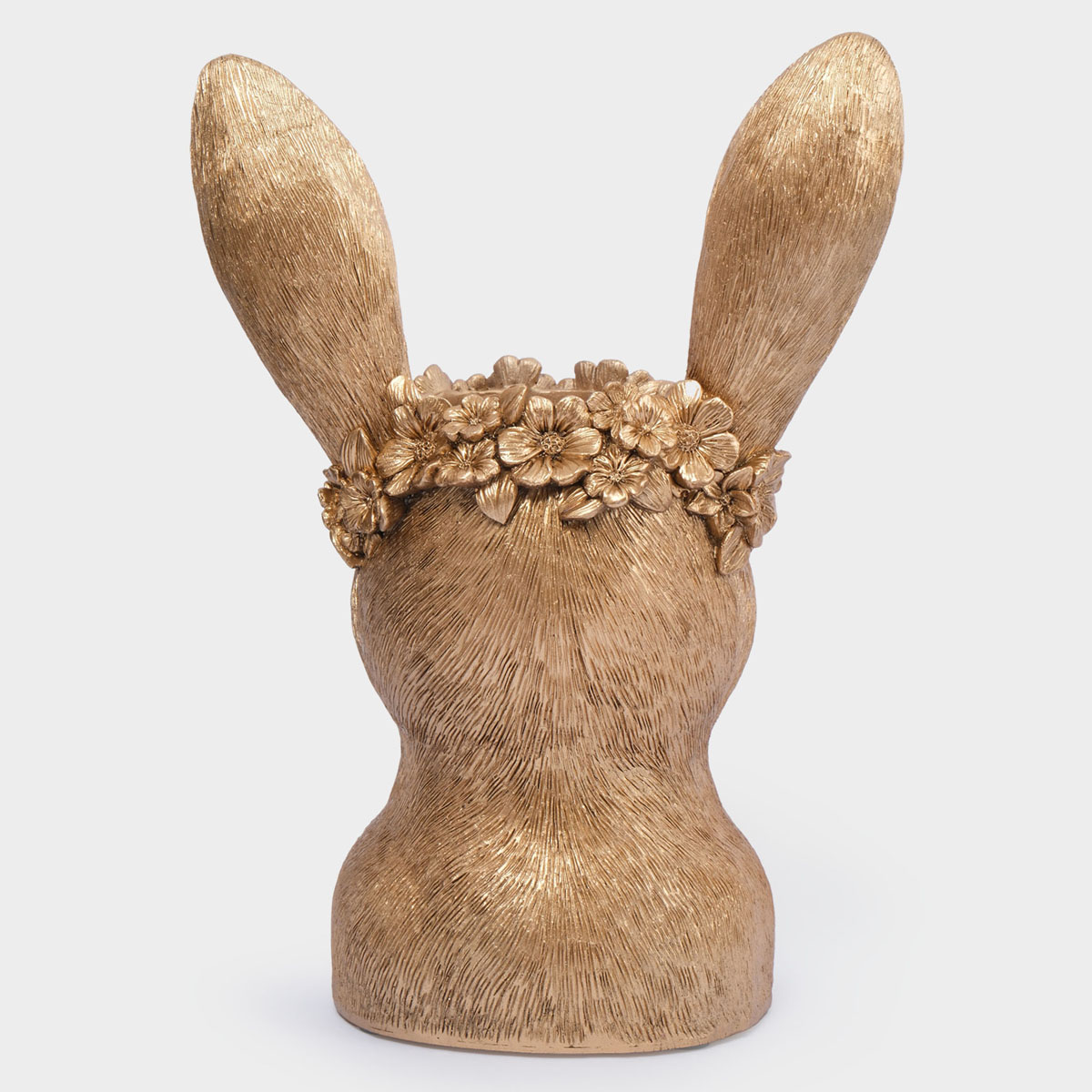 Ваза Anna Lafarg Пасха Золотая Кролик в венке