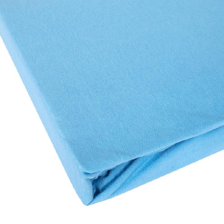 Простыня на резинке 1,5-спальная Janine Elastic 150x200см, цвет голубой