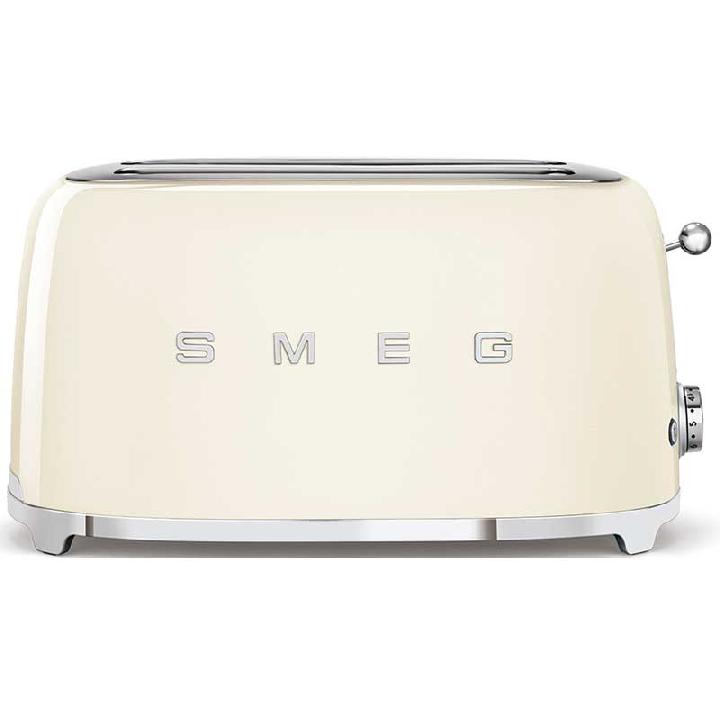 Тостер на 4 ломтика Smeg 50’s Style, кремовый
