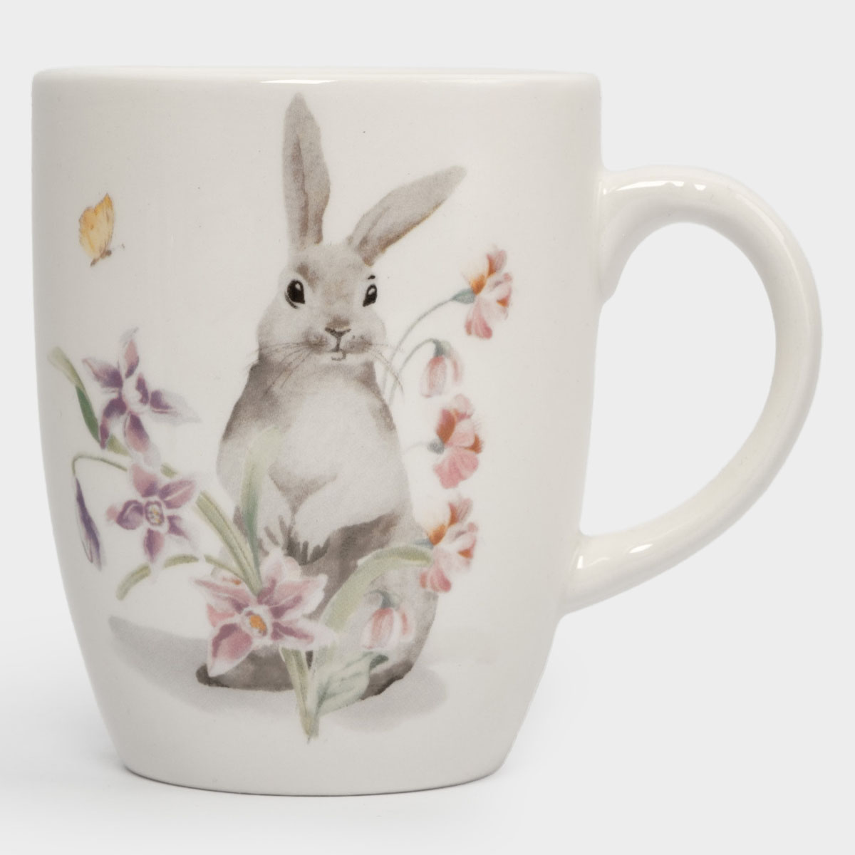 Кружка Anna Lafarg Пасха Натуральная Кролик с цветами