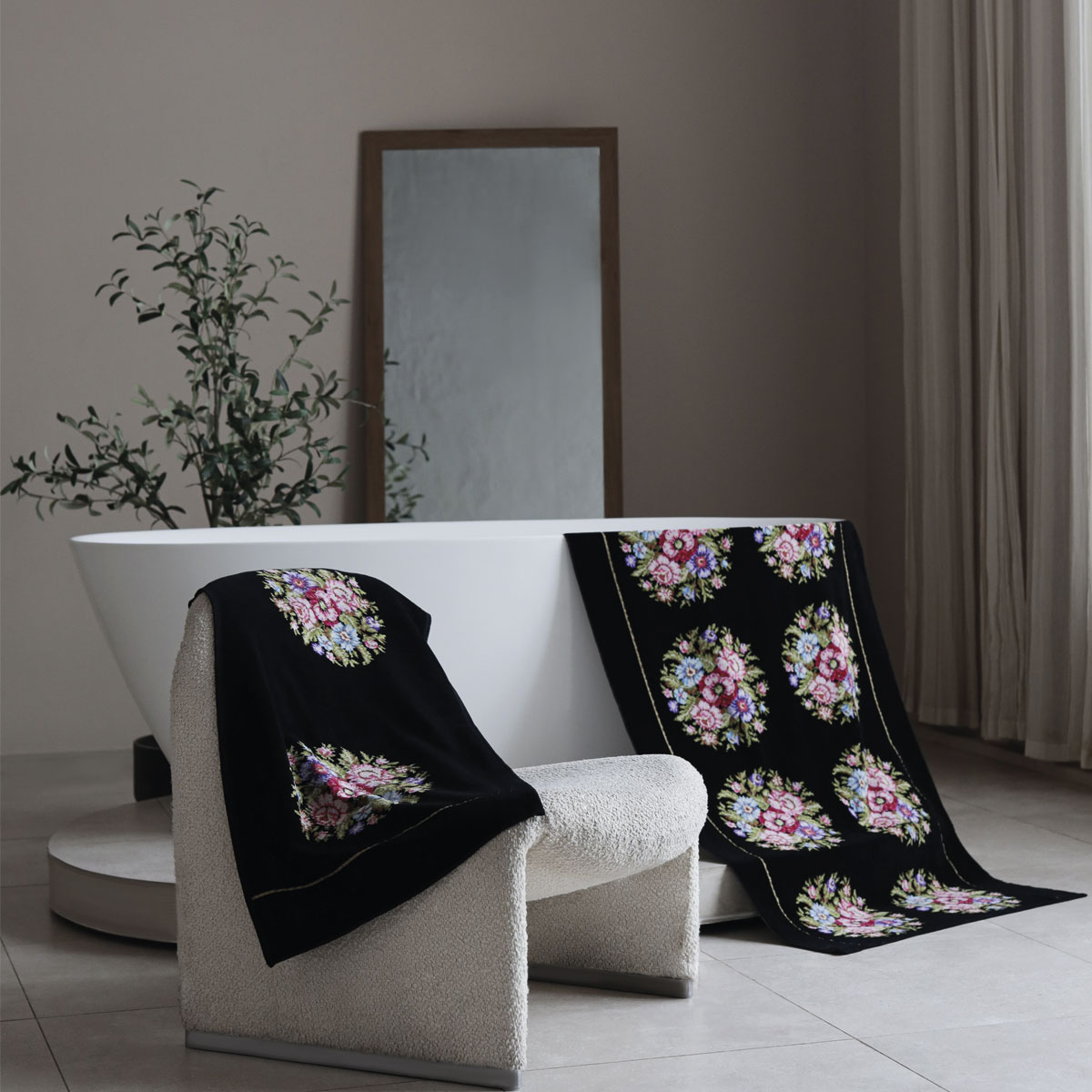 Полотенце Feiler Vienna 37x50см, цвет черный