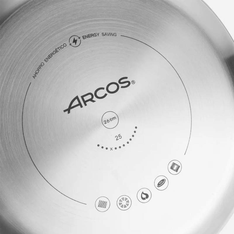 Сковорода индукционная без крышки Arcos Samoa Inox 26см