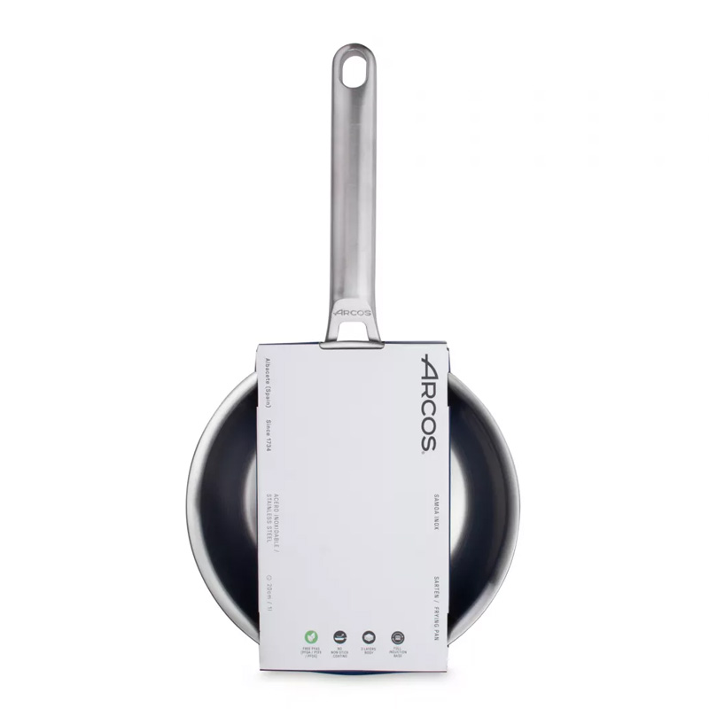 Сковорода индукционная без крышки Arcos Samoa Inox 20см