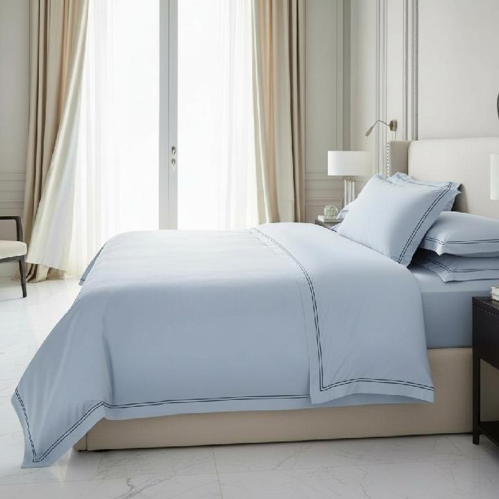 Комплект постельного белья семейный Lameirinho Glory Light Blue