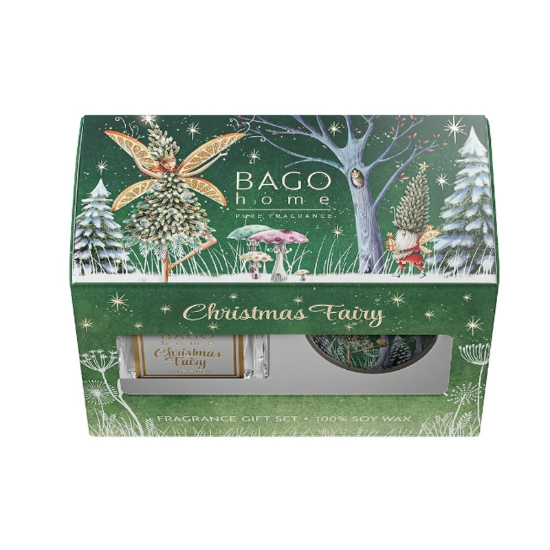 Набор BAGO home Фея Рождества: диффузор ароматический и свеча