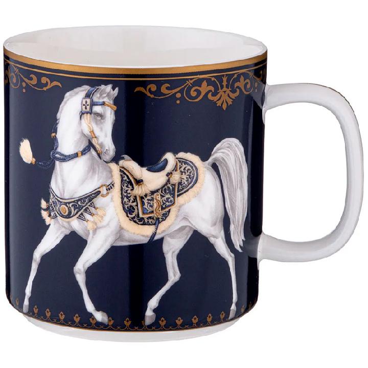 Кружка Lefard Horse Club 400мл, цвет синий