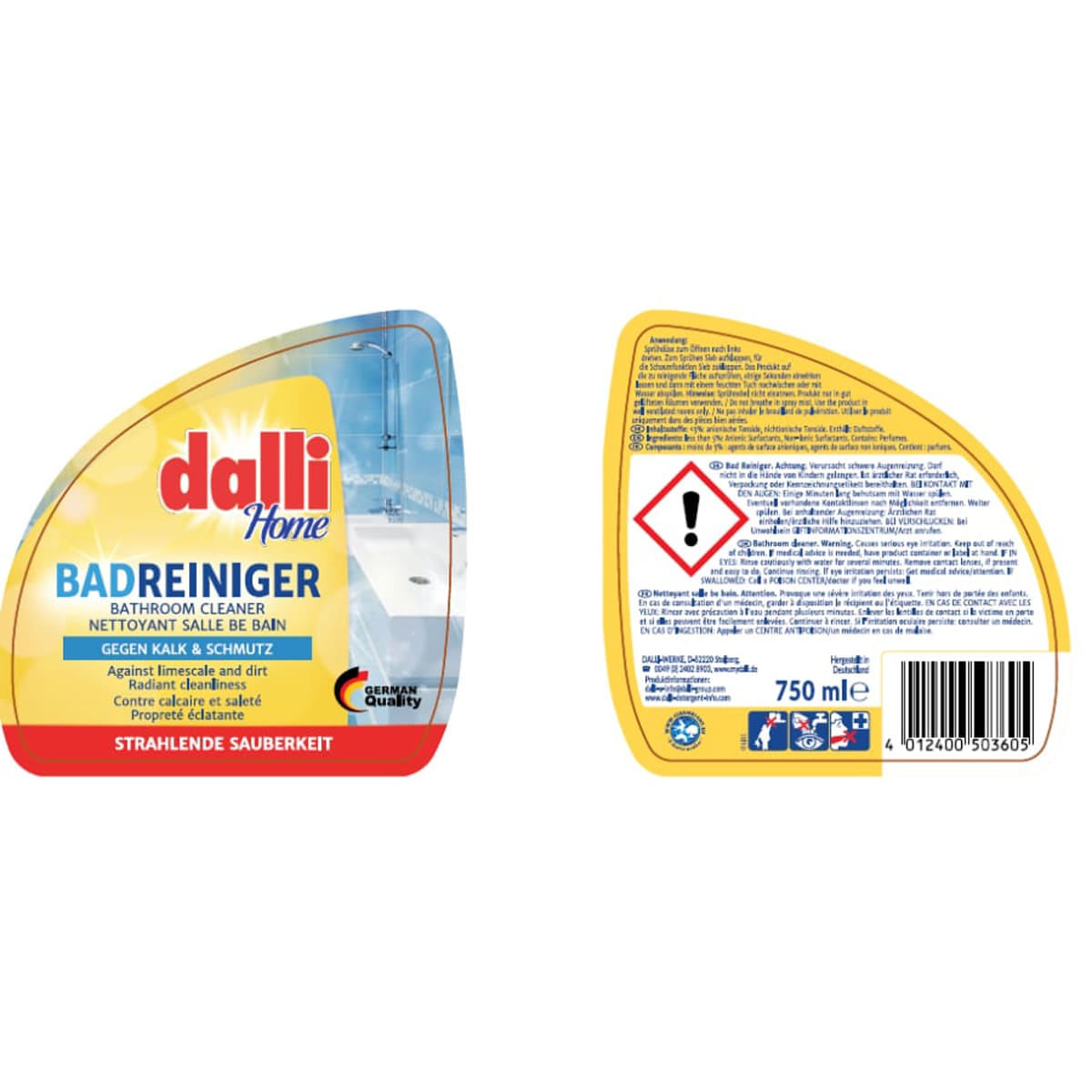 Чистящее средство для ванной Dalli Home Bathroom Cleaner 750мл