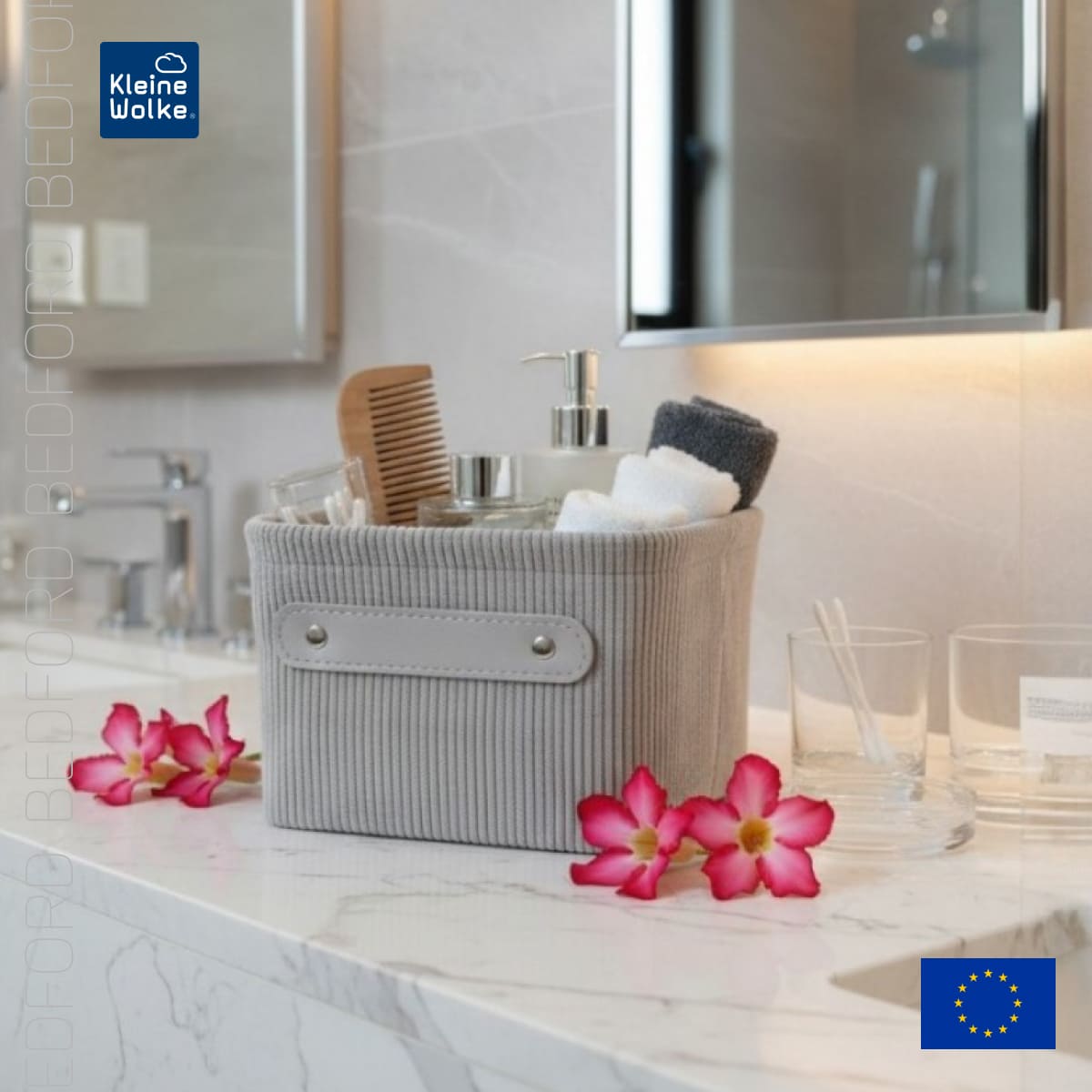 Корзина для хранения Kleine Wolke Bedford Platinum 17x11,5x22см