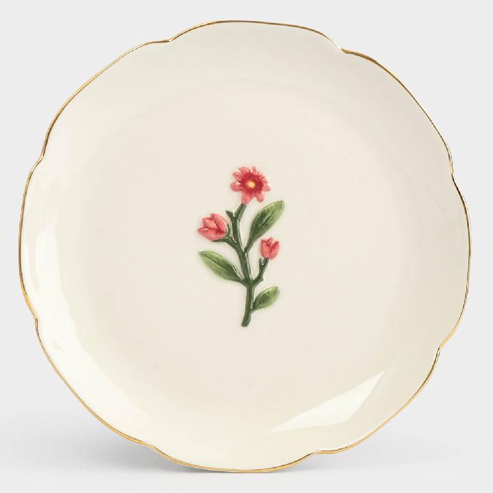 Тарелка десертная Anna Lafarg Сиреневое Утро Фиолетовые цветы