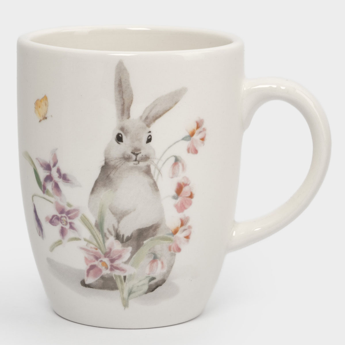 Кружка Anna Lafarg Пасха Натуральная Кролик с цветами