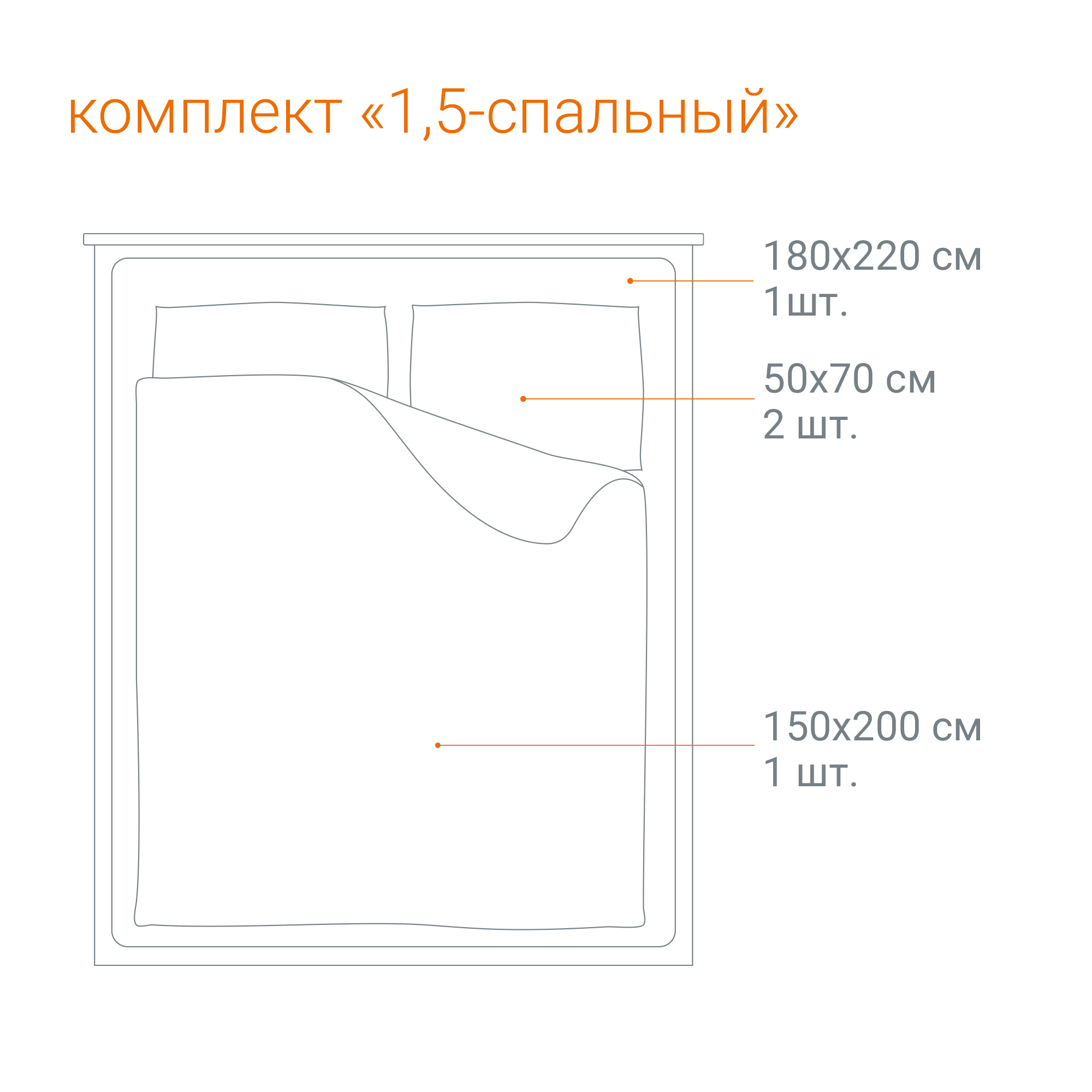 Комплект постельного белья 1,5-спальный Pappel Magic Forest