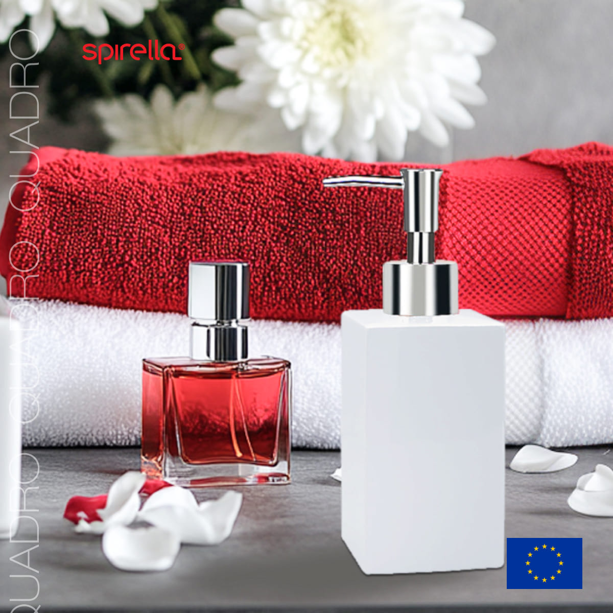 Дозатор для жидкого мыла Spirella Quadro, белый