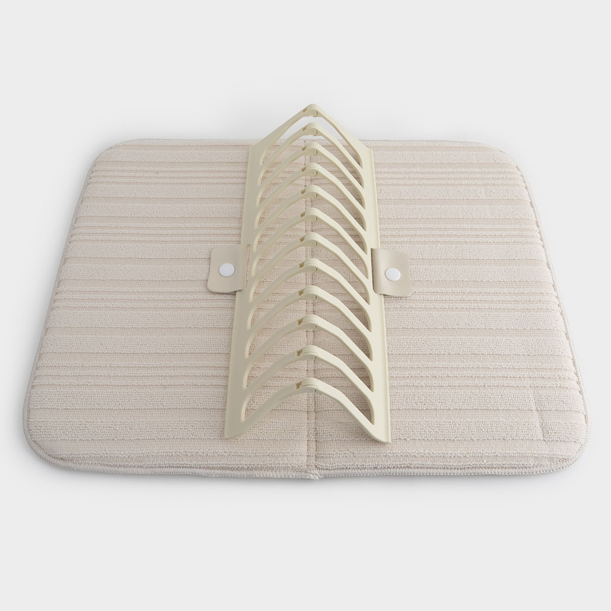 Коврик для сушки посуды с подставкой Anna Lafarg Dry Beige 35x46см
