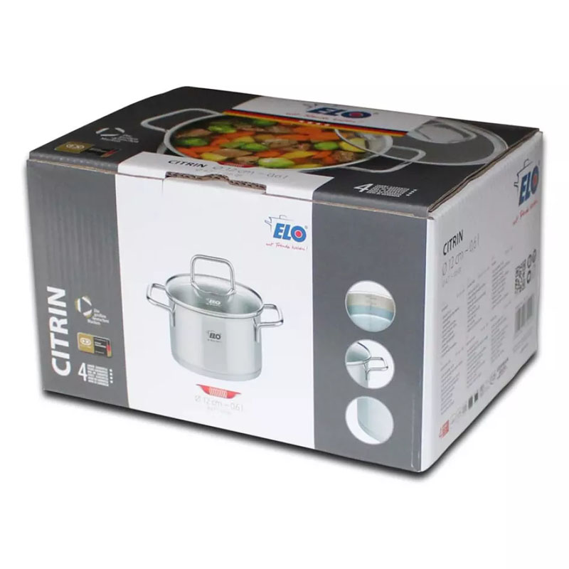 Кастрюля с крышкой ELO Citrin 0,6л
