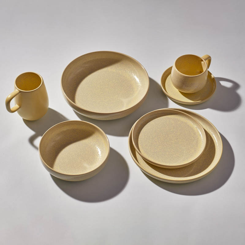 Тарелка плоская 17см Kenai Ceramics Luma, цвет песочный