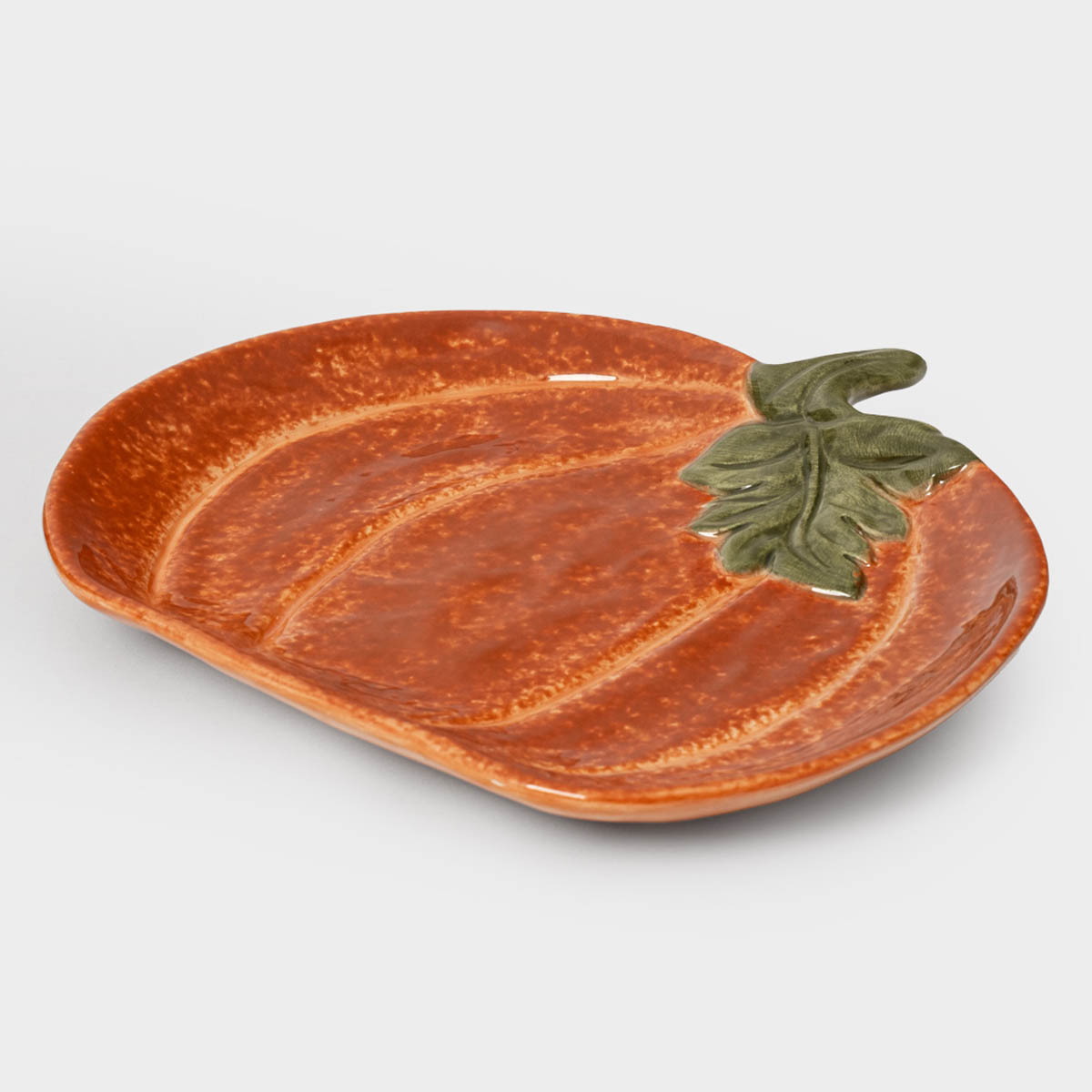 Блюдо Anna Lafarg Bright Pumpkin Тыква с листом
