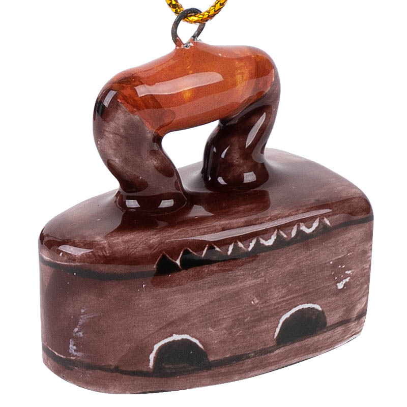 Елочная игрушка Ярославская Керамическая Мануфактура Ретроштучки. Утюг