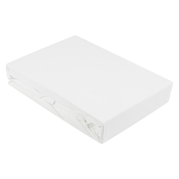 Простыня натяжная 1,5-спальная Pappel 160x220см, цвет белый