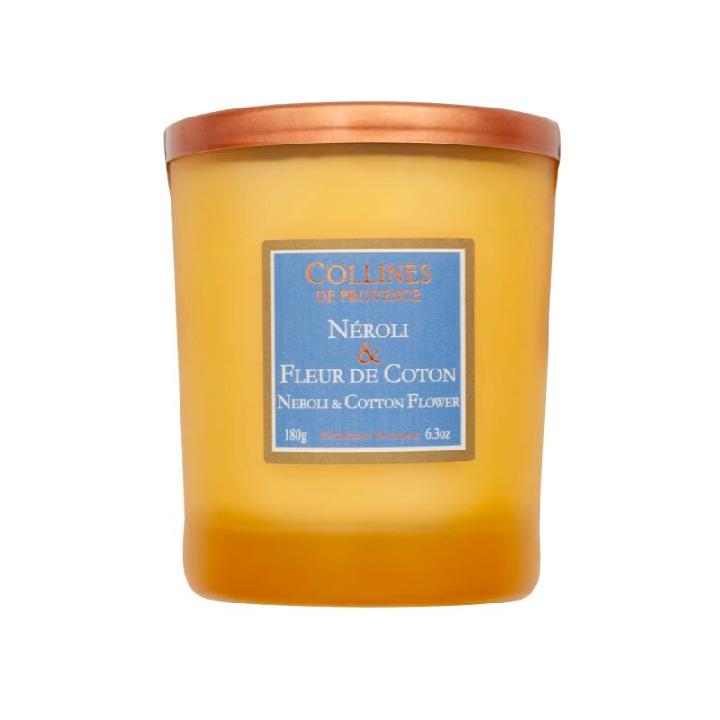 Свеча ароматическая Collines de Provence Duos Parfumes Neroli and Cotton 180г