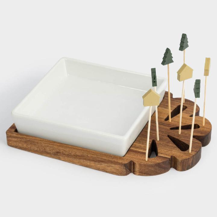 Набор для закусок Anna Lafarg Чудесное Время Подарок 8 предметов