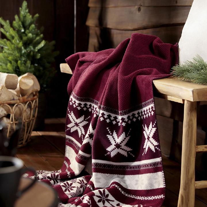 Плед 150x200см Biederlack Alpine & Lodge Скандинавское вязание