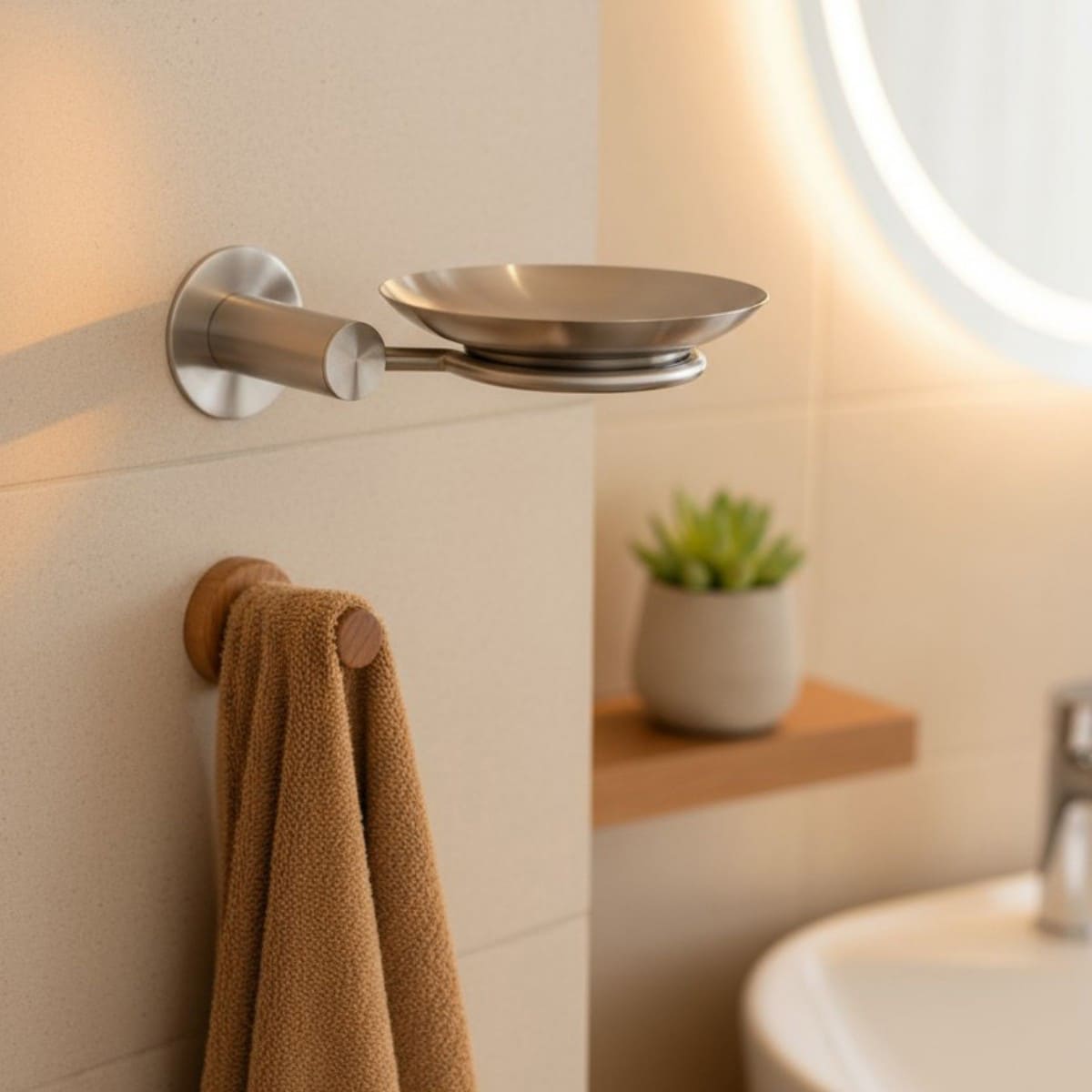 SIWA Мыльница, настенн., 17 x 11.5 x 7.5 см, нерж. ст.