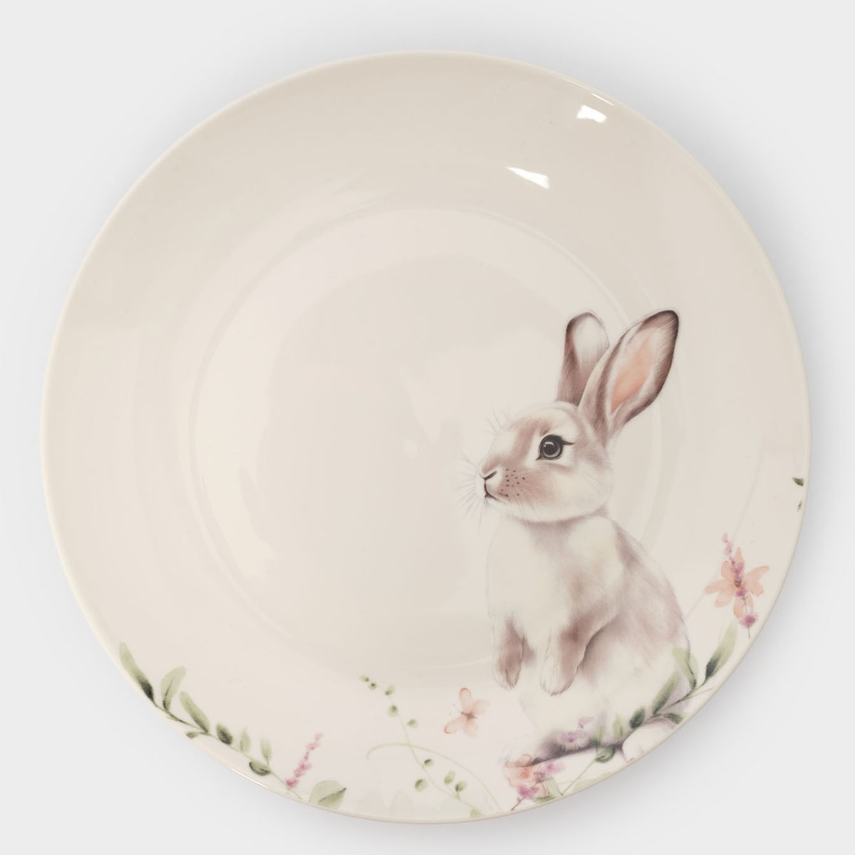 Тарелка закусочная Anna Lafarg Пасха Золотая Кролик в цветах
