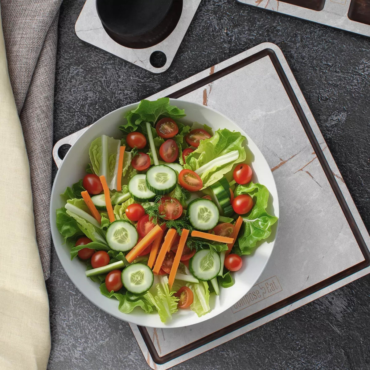 Подставка под горячее ComposeEat Мраморный Грейс