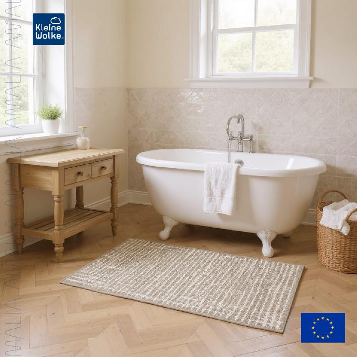 Коврик для ванной комнаты Kleine Wolke Amalia 60x90см, серо-коричневый