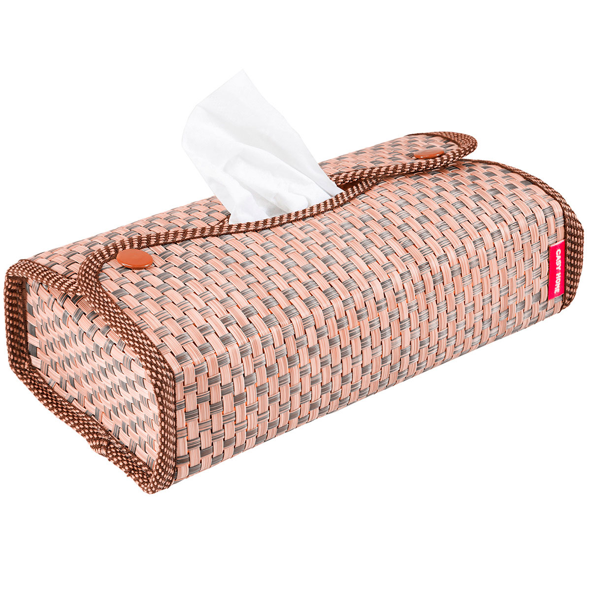 Салфетница Casy Home 24x12x6см, цвет коричневый