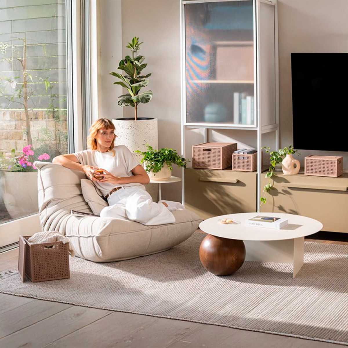 Корзина Curver Kaya 37,6x30x20,7см, цвет розовый