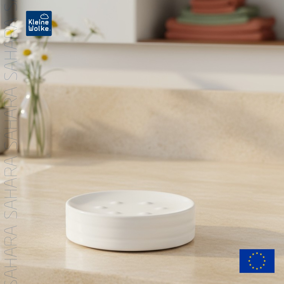 Мыльница Kleine Wolke Sahara, цвет белый